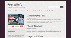 Desktop Screenshot of poznati.info